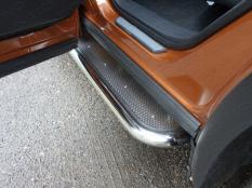 Пороги и боковые трубы на Nissan Murano фото 3