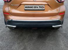 Защита заднего бампера на Nissan Murano фото 5