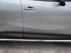 Пороги и боковые трубы на Mazda CX-5 фото 5