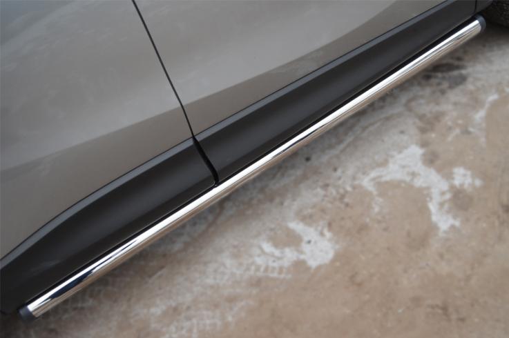 Пороги и боковые трубы на Mazda CX-5 фото 1
