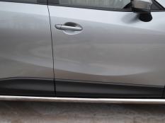 Пороги и боковые трубы на Mazda CX-5 фото 5