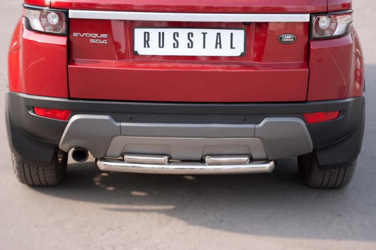 Защита заднего бампера на Land Rover Range Rover Evoque фото 1
