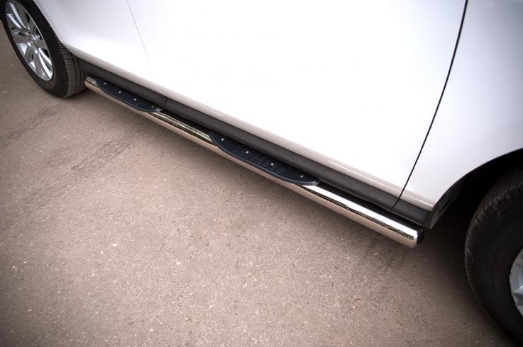 Пороги и боковые трубы на Mazda CX 7 фото 1