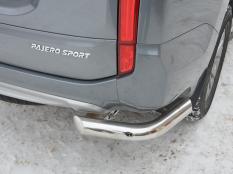 Защита заднего бампера на Mitsubishi Pajero Sport фото 3