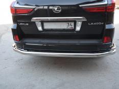 Защита заднего бампера на Lexus LX570-LX450D фото 6