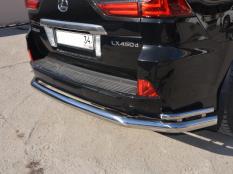 Защита заднего бампера на Lexus LX570-LX450D фото 7