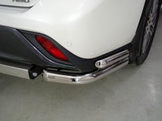 Защита заднего бампера на Toyota Highlander фото 5