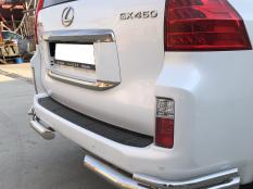 Защита заднего бампера на Lexus GX460 фото 4