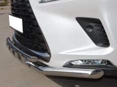 Защита переднего бампера на Lexus NX 200 фото 4