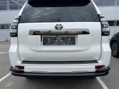 Защита заднего бампера на Toyota Land Cruiser Prado 150 фото 7