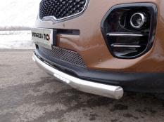 Защита переднего бампера на Kia Sportage  фото 3