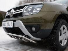 Защита переднего бампера на Renault Duster фото 6