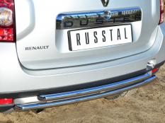 Защита заднего бампера на Renault Duster фото 4