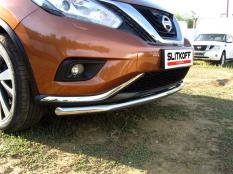 Защита переднего бампера на Nissan Murano фото 4